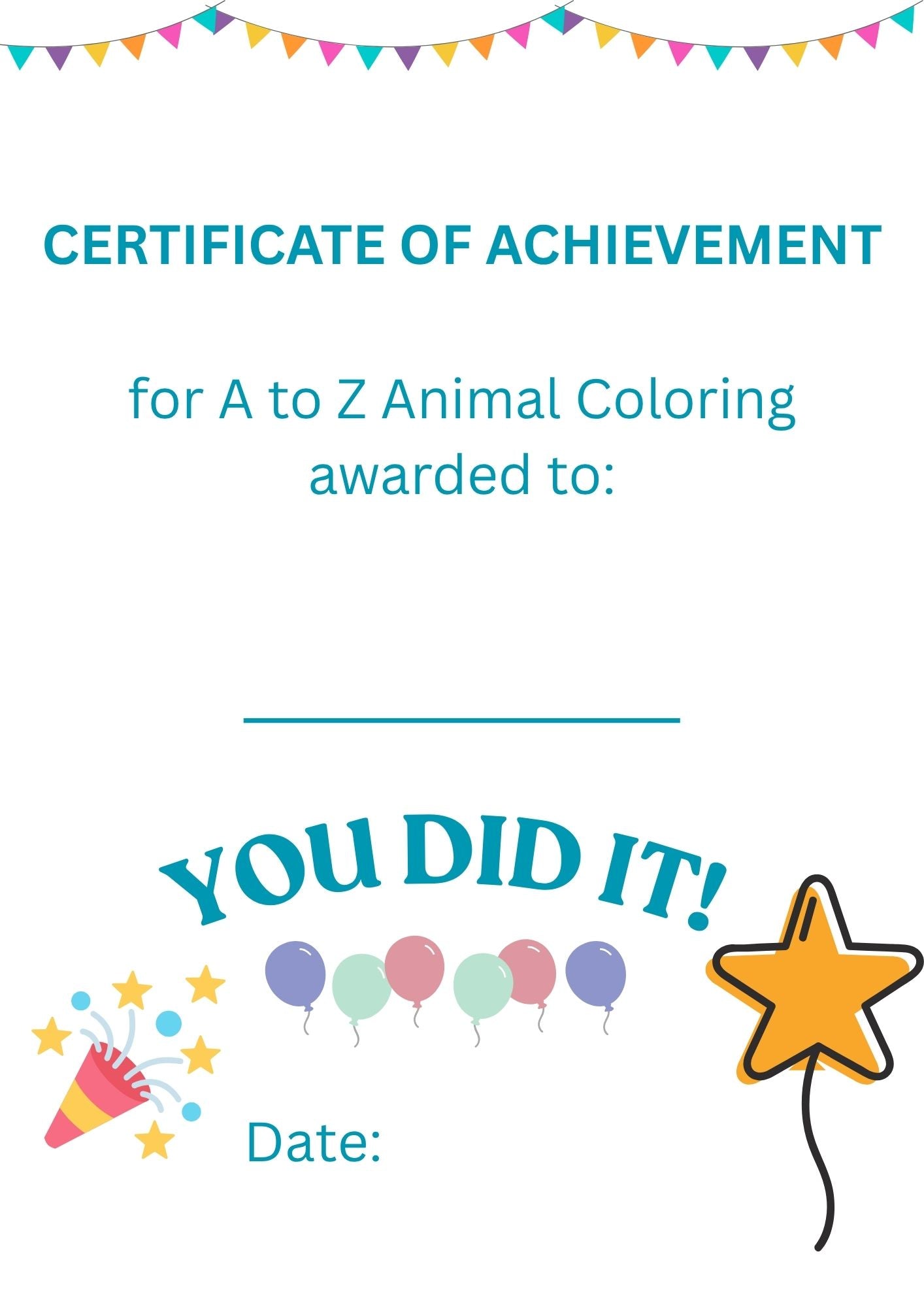 Printable ABC Coloring Pages - A to Z Animal Alphabet Coloring Book for Kids |