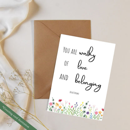 Printable - Love & Belonging (Brene Brown)
